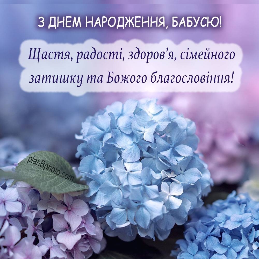 Привітання бабусі від онука