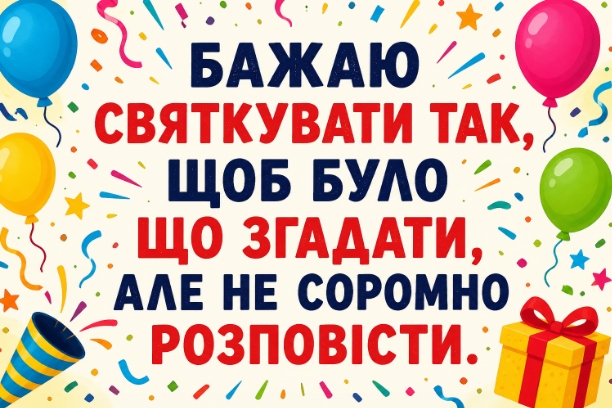 Як круто та жартівливо привітати з днем народження