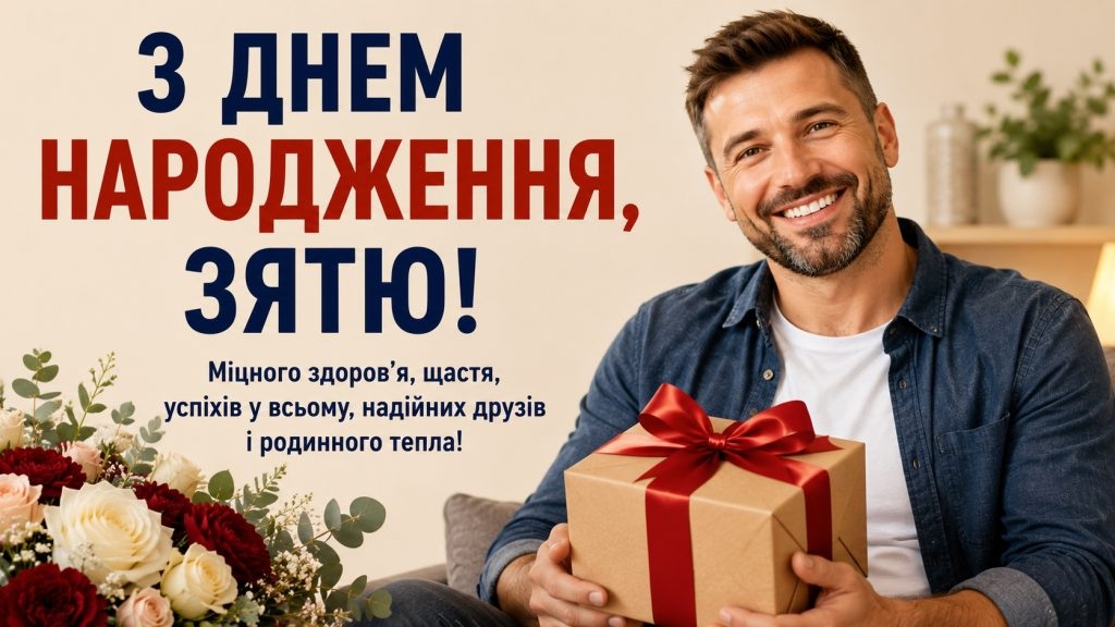 Найкращі привітання з днем народження зятю від тещі