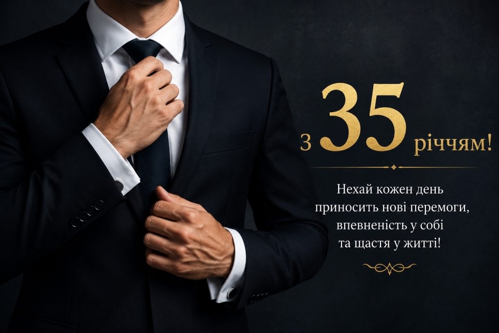 Привітання з 35 річчям своїми словами