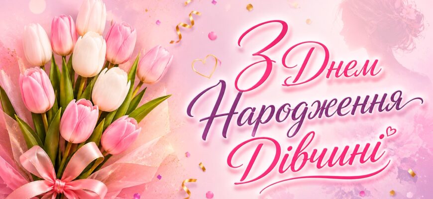 Привітання з днем народження дівчині щирі та душевні своїми словами