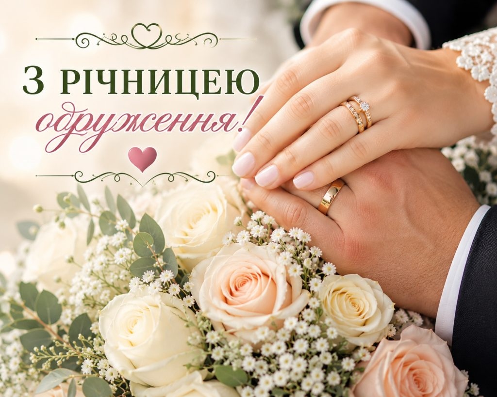 Короткі привітання з річницею весілля