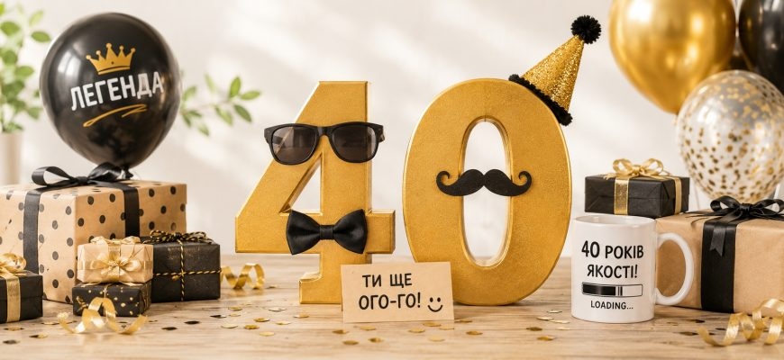 Привітання з 40 річчям своїми словами