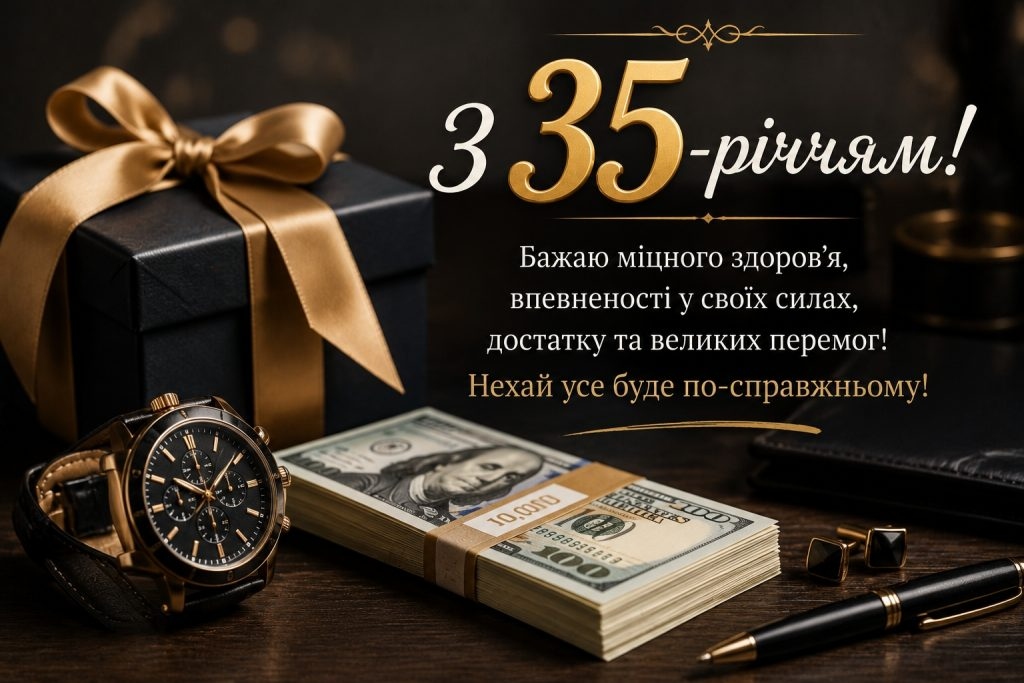 Привітання з 35 річчям своїми словами