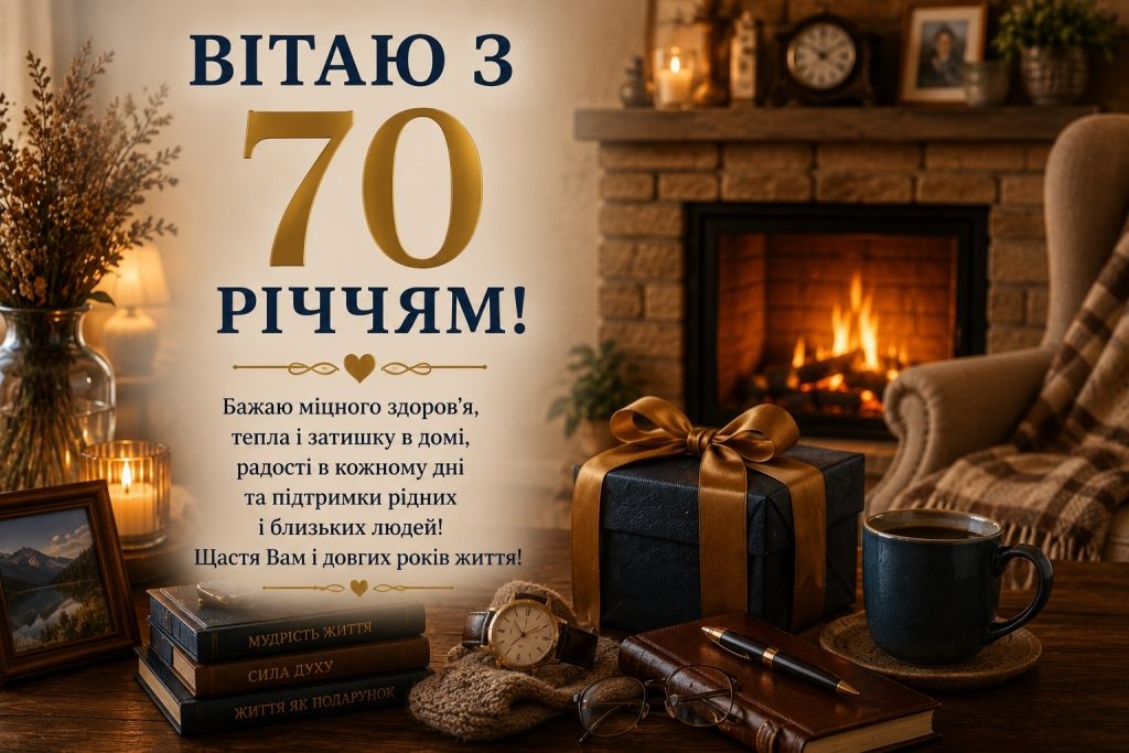 Привітання з 70-річчям своїми словами