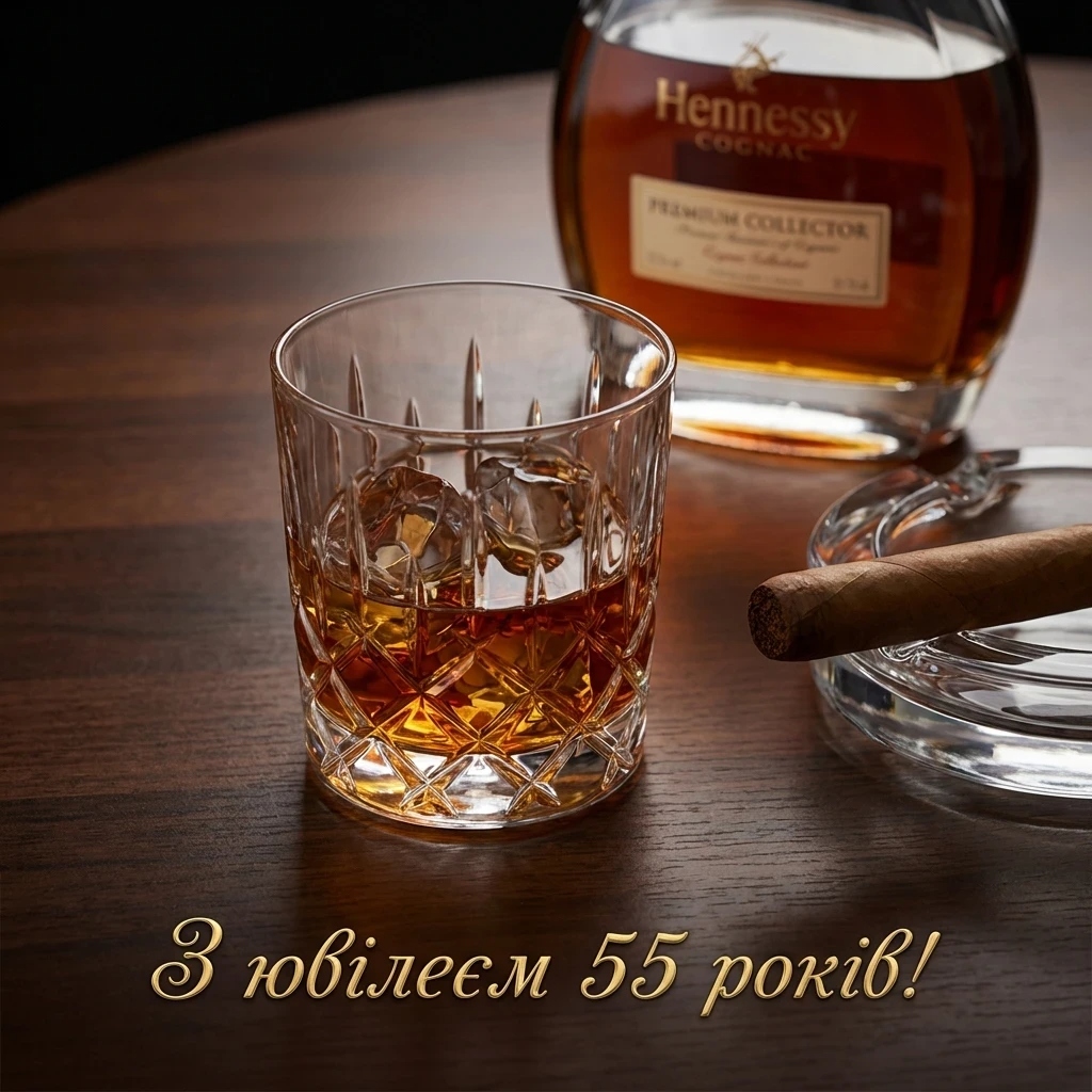 Привітання з 55-річчям мужчині
