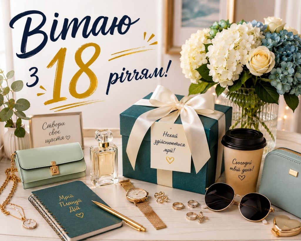 Привітання з 18-річчям подрузі