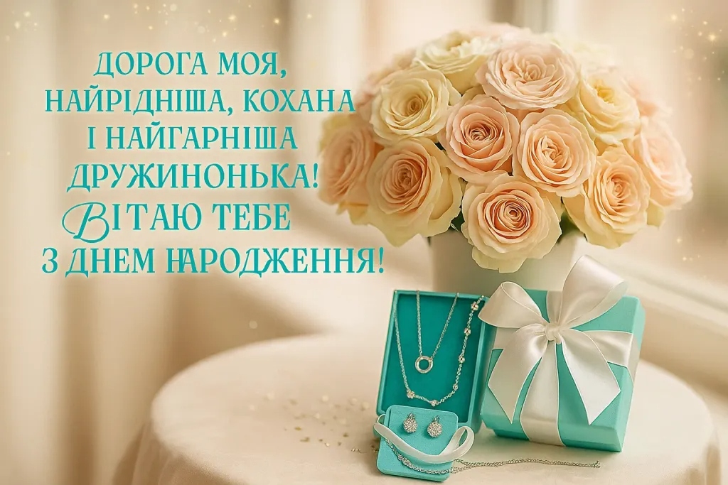 Привітання з днем народження дружині