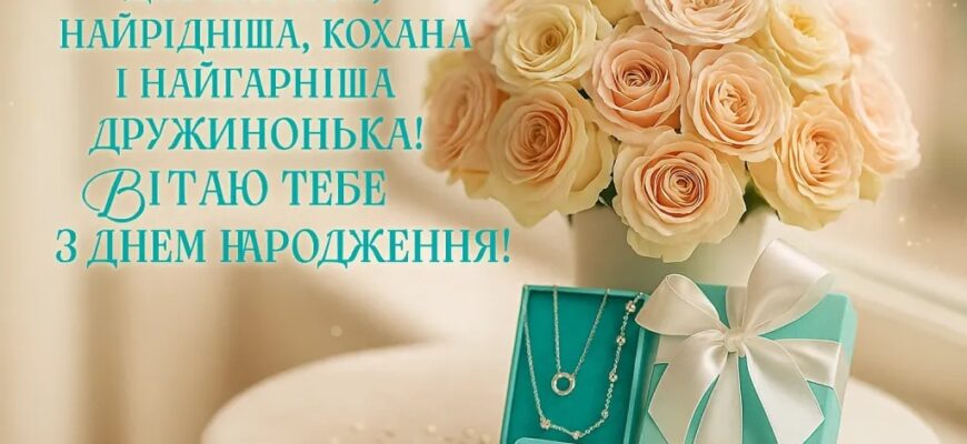 Привітання з днем народження дружині до сліз