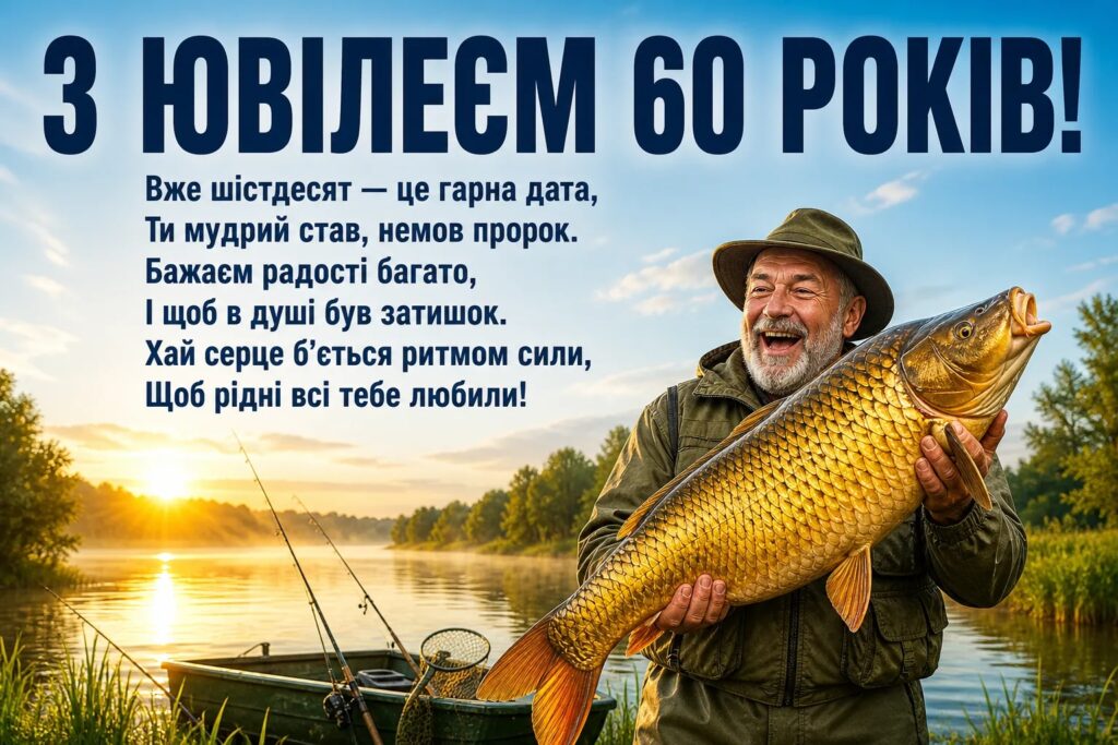 Привітання з 60-річчям чоловіку