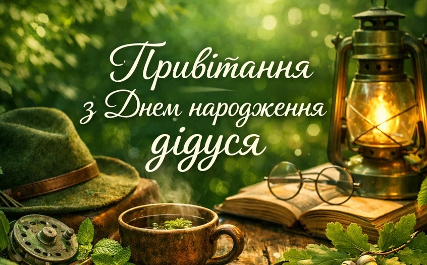 Привітання з днем народження дідуся від онуків