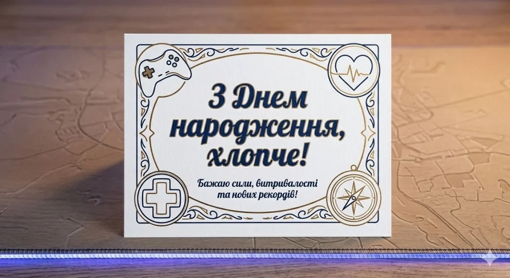 Привітання з днем народження мужчині