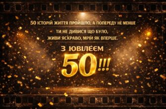 Привітання з 50 річчям своїми словами: красиві та щирі побажання