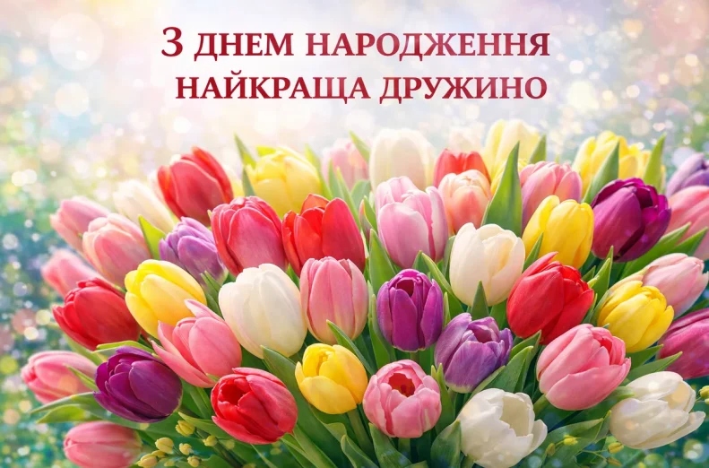 Привітання з днем народження дружині