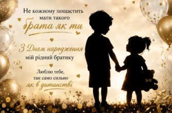 Оригінальні привітання з днем народження брата від сестри