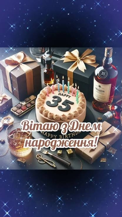 Привітання з 35 річчям своїми словами