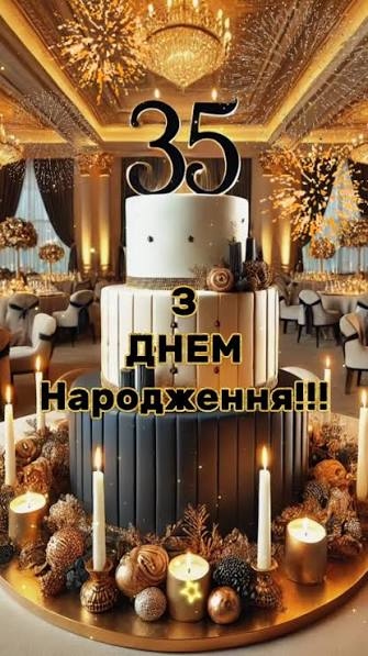 Привітання з 35 річчям своїми словами