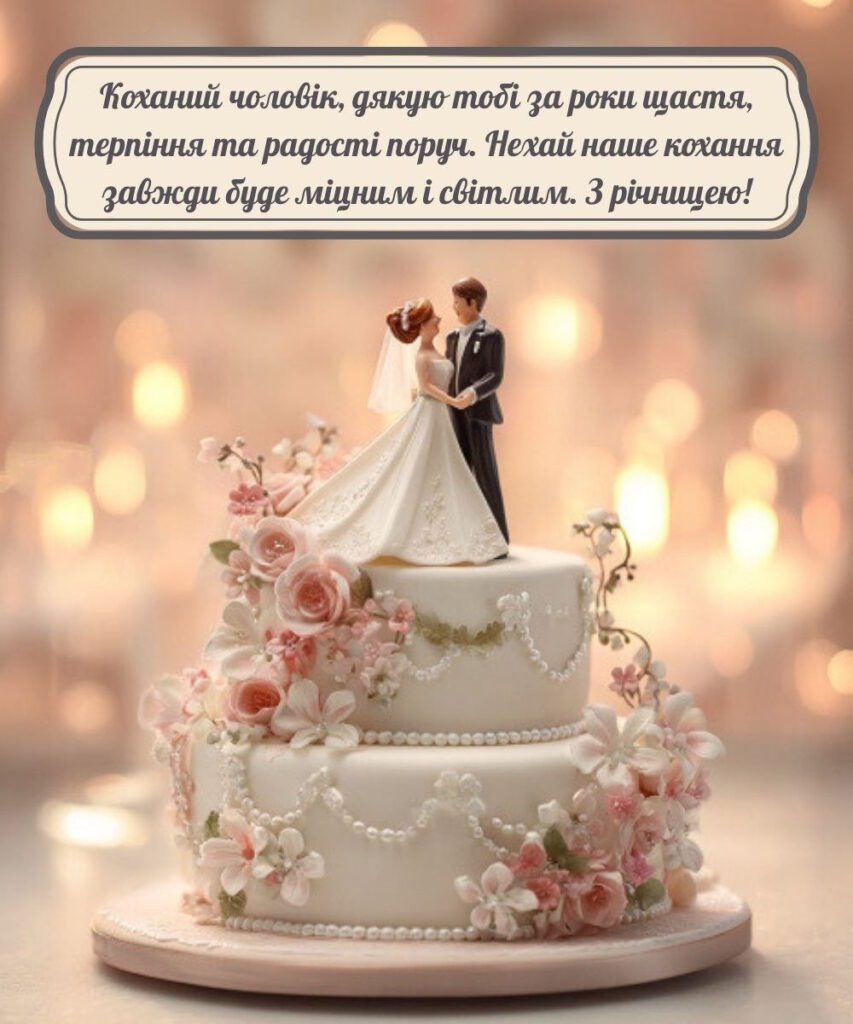 Короткі привітання з річницею весілля