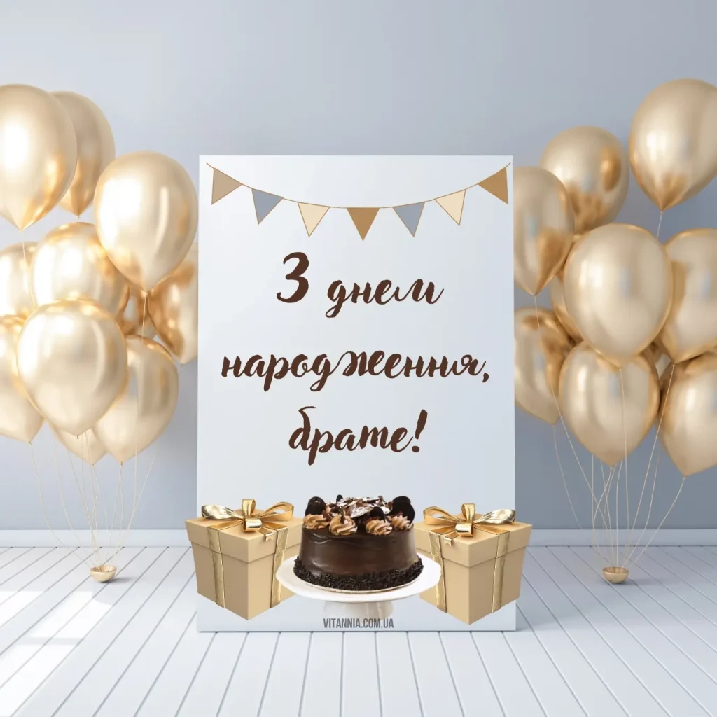 Привітання з днем народження для брата
