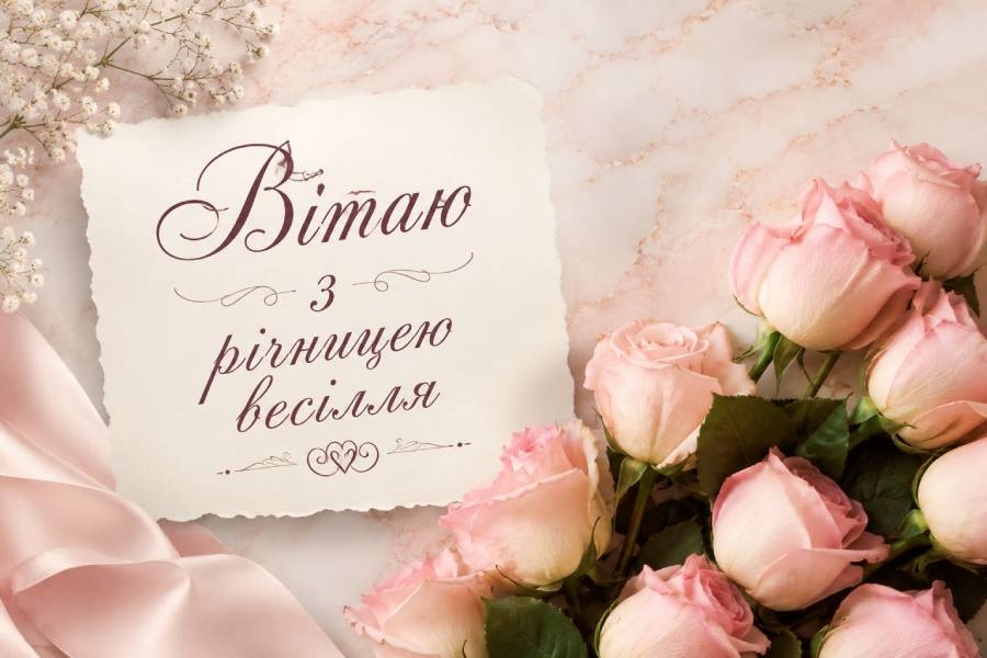 Короткі привітання з річницею весілля