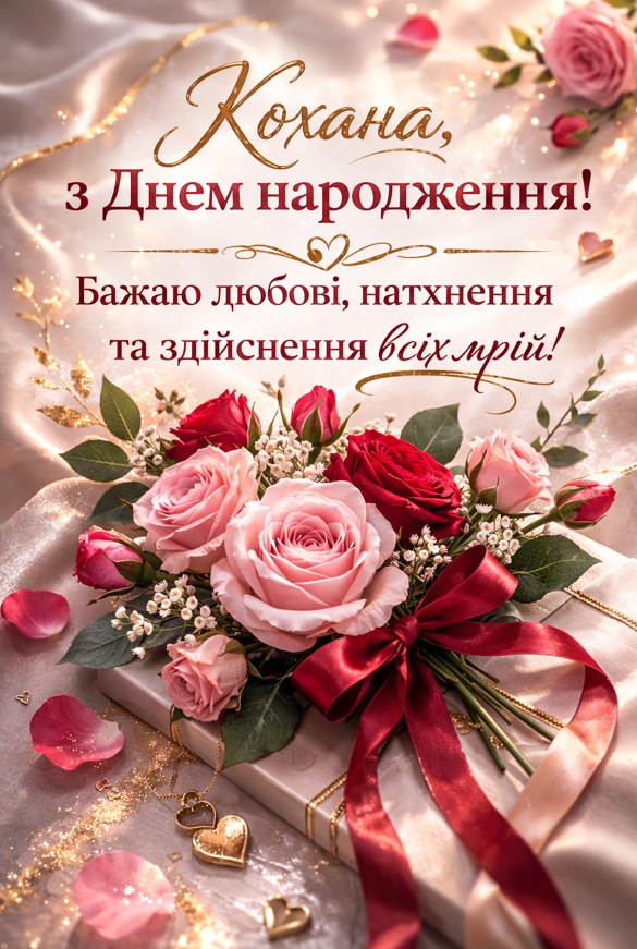 Привітання з днем народження коханій своїми словами