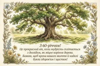 Привітання з 60-річчям своїми словами: красиві, щирі та душевні побажання