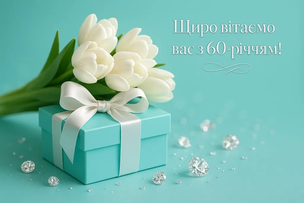 Привітання з 60-річчям жінці