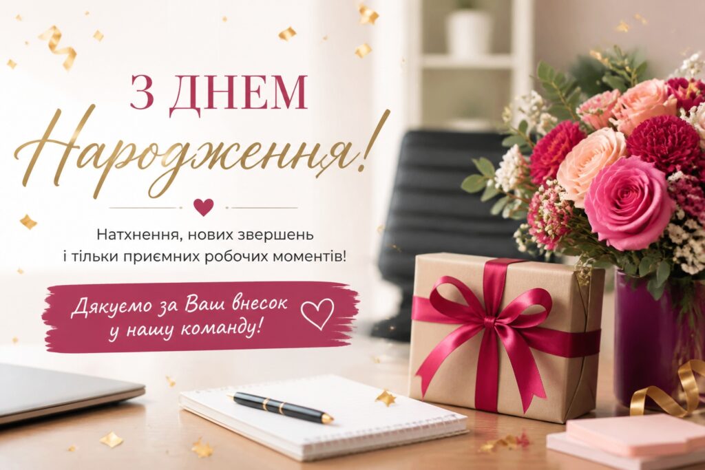 Привітання з днем народження жінці колезі