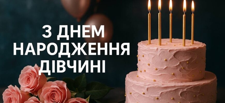 Привітання з 18 річчям дівчині