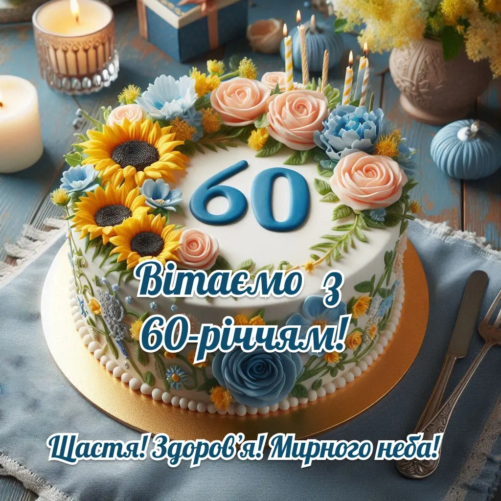 Привітання з 60-річчям своїми словами