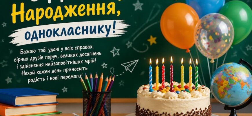 З Днем народження однокласнику: величезна збірка найкращих привітань у прозі, віршах та СМС