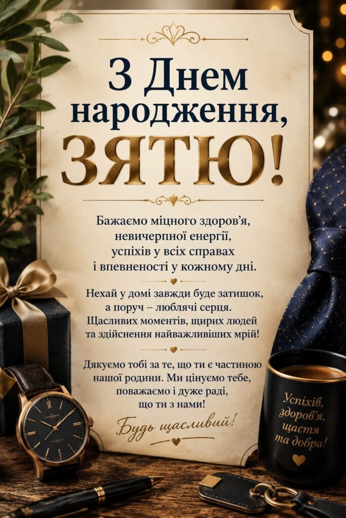 Прикольні привітання з днем народження для зятя