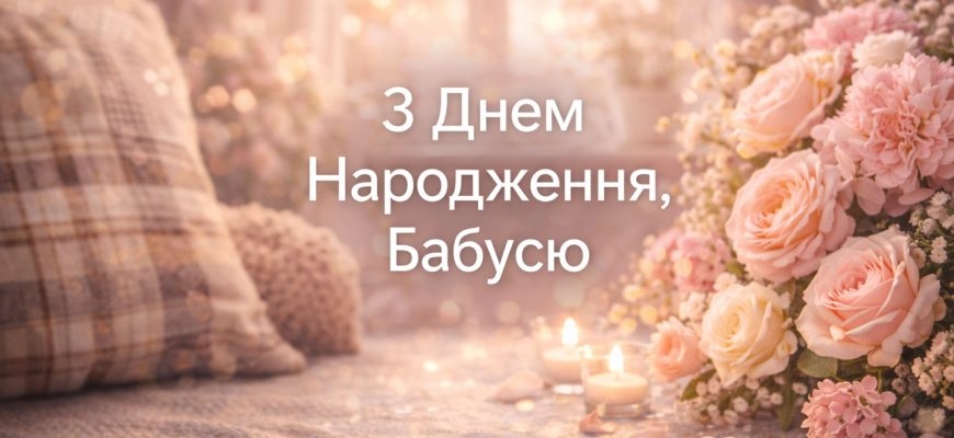 Привітання бабусі від онука