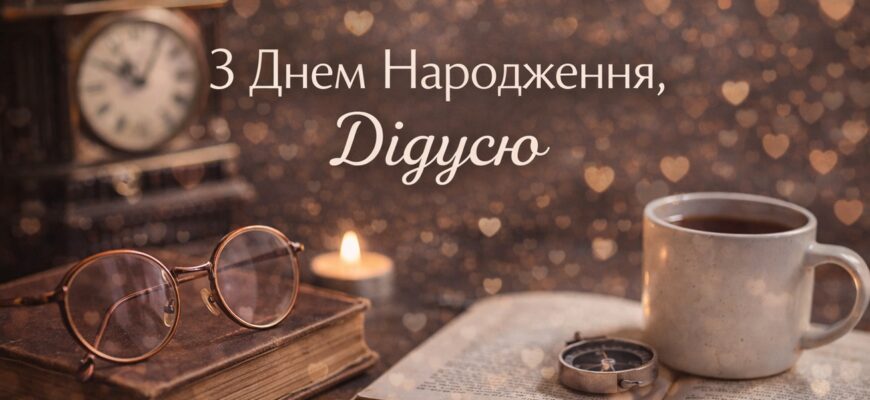 Привітання з днем народження дідуся від онуків