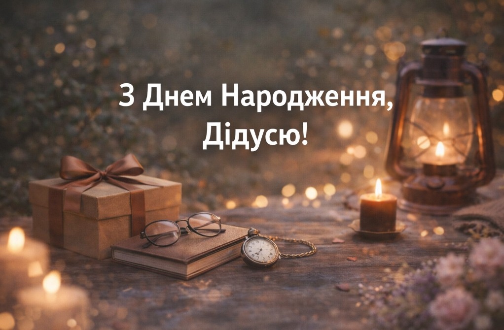 Привітання з днем народження дідуся від онуків