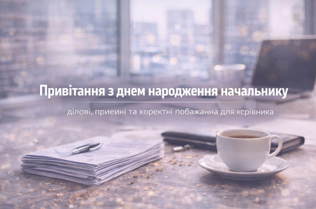 Привітання керівника з днем народження