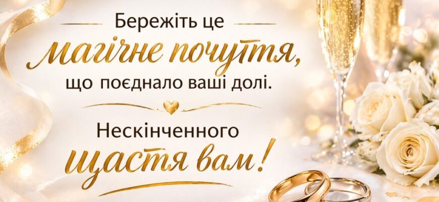 Привітання з річницею весілля: красиві, щирі та зворушливі побажання