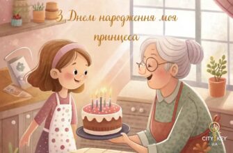 Привітання з днем народження для внучки від бабусі