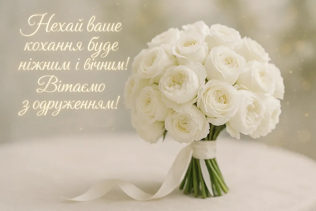 Привітання з одруженням своїми словами