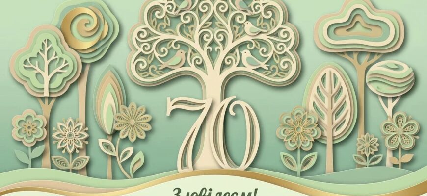 Привітання з 70-річчям своїми словами: красиві, щирі та душевні побажання