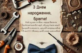 Привітання з днем народження для брата
